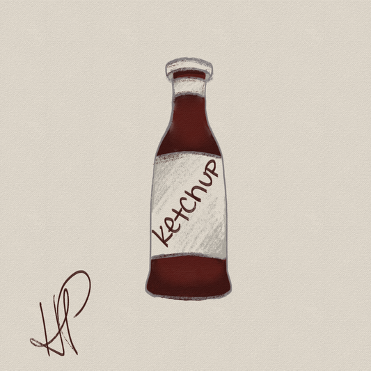Ketchup Bottle Sticker
