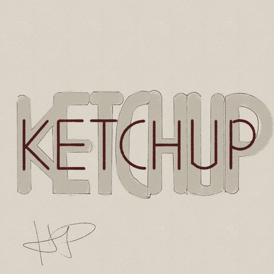 Ketchup name sticker